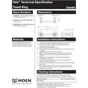 Moen DN4408BN Vale Soporte de papel higiénico pivotante_6