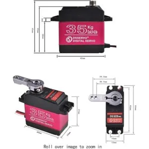 Steering Servo Motor 35KG High Torque Full Metal Gear_4