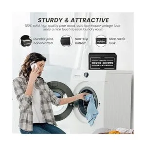 Bonito soporte para hojas de secadora con tapa_2