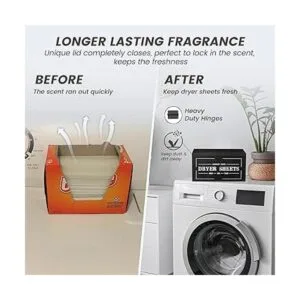 Bonito soporte para hojas de secadora con tapa_4