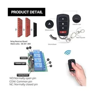 DieseRC Interruptor de control remoto inalámbrico DC de 12_3