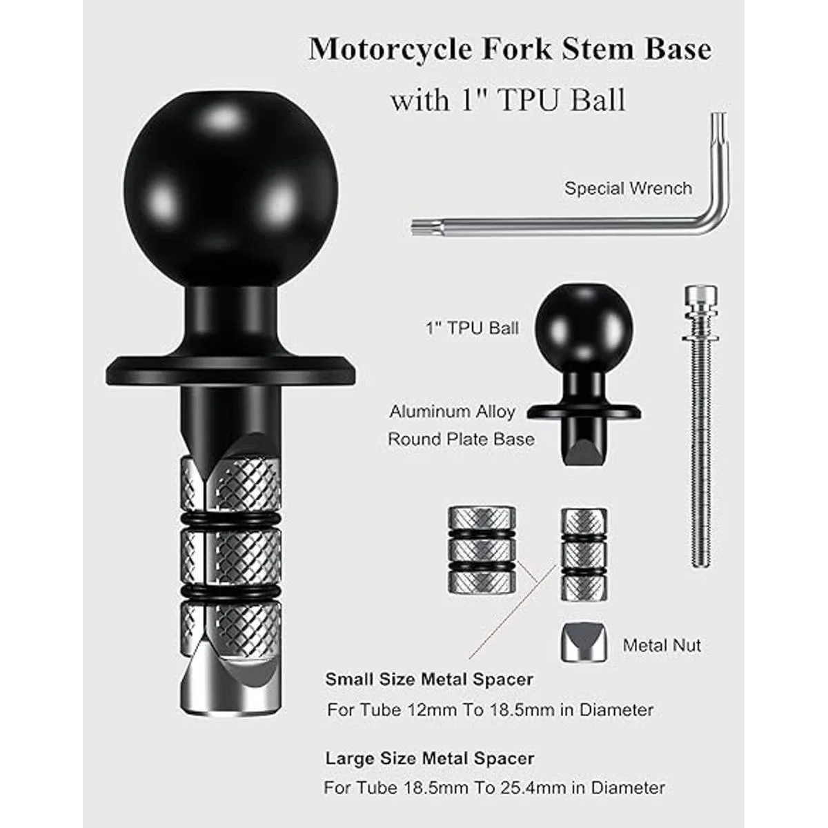BRCOVAN Base de vástago de horquilla de metal para_4