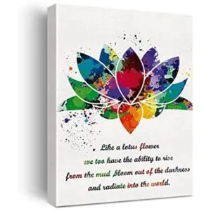 Just like the Lotus Lienzo de cita inspiradora para_1