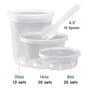 Paquete de 50 unidades 3 tamaños Recipientes de_2