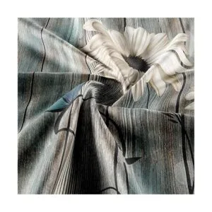 Cortina de ducha floral rústica para baño elegantes_5