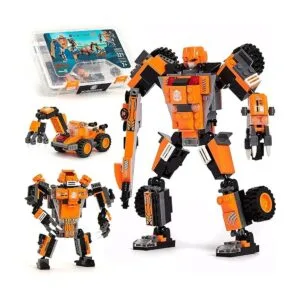 JitteryGit Juguete de construcción de robot para niños_1