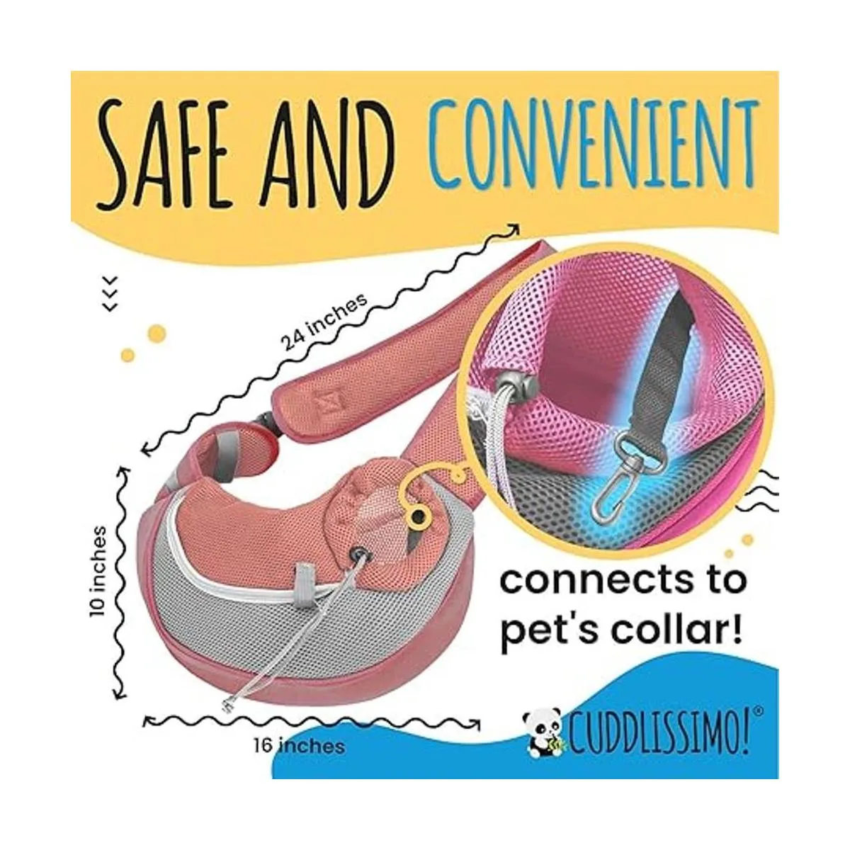 Cuddlissimo Transportador de eslingas para mascotas_6