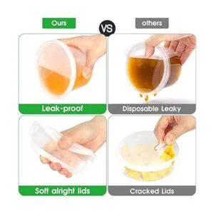 Paquete de 50 unidades 3 tamaños Recipientes de_5