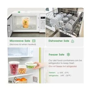 Paquete de 50 unidades 3 tamaños Recipientes de_4