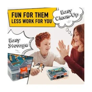 JitteryGit Juguete de construcción de robot para niños_2