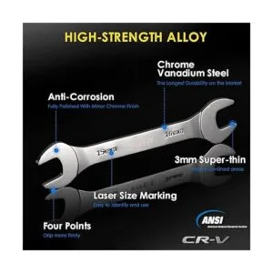 YIYEIE Juego de llaves de extremo abierto superfinas_4