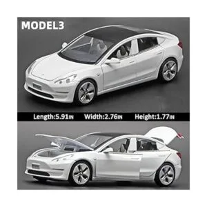 Juguete de coche a escala 132 modelo 3 tira hacia atrás_2