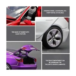 Juguete de coche a escala 132 modelo 3 tira hacia atrás_5