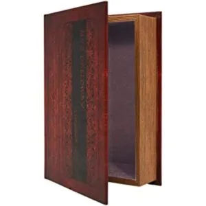 Decoraciones de madera para libros antiguos caja fuerte_1