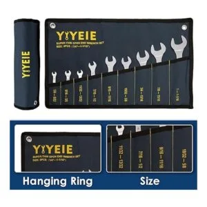 YIYEIE Juego de llaves de extremo abierto superfinas 9_5