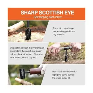 Saker Bushcraft Llave de taladro de mano herramientas de_3