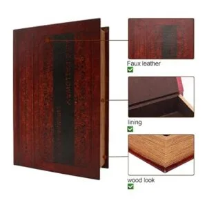 Decoraciones de madera para libros antiguos caja fuerte_4