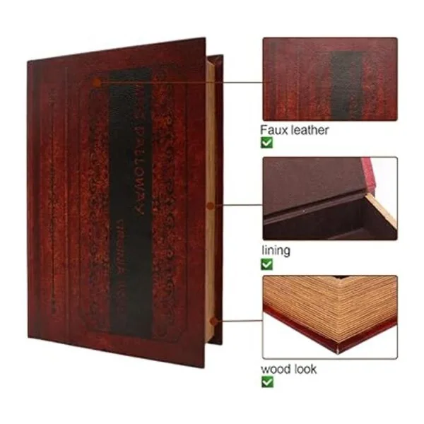 Decoraciones de madera para libros antiguos caja fuerte_4