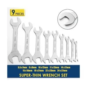 YIYEIE Juego de llaves de extremo abierto superfinas_2