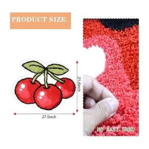 Alfombrillas de baño de microfibra en forma de cerezo_3