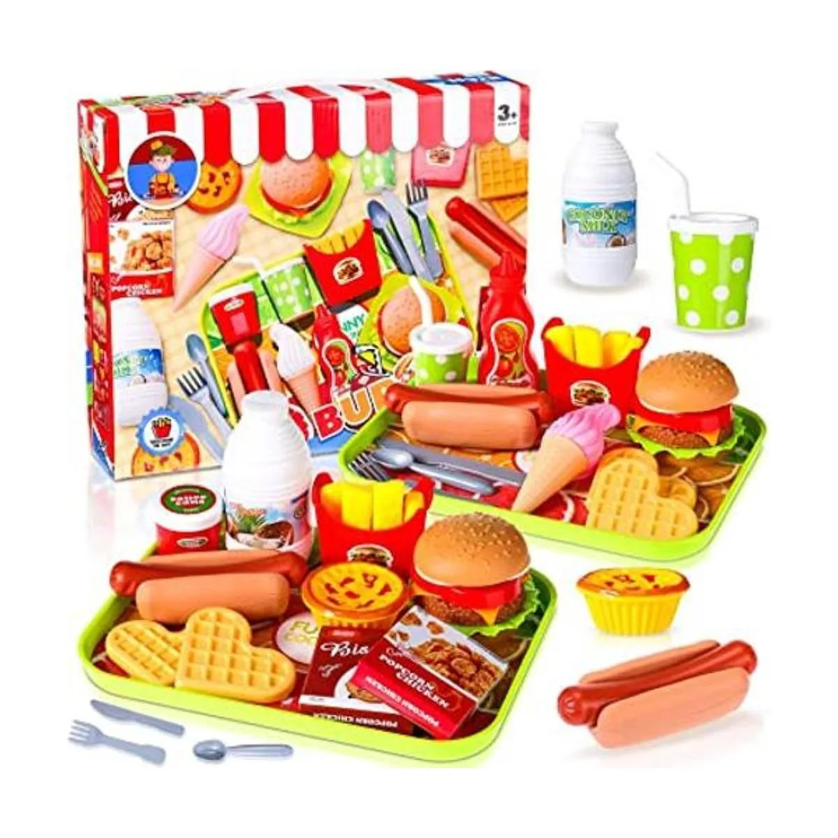 Juego de 30 juguetes de comida de simulación para cocina_1