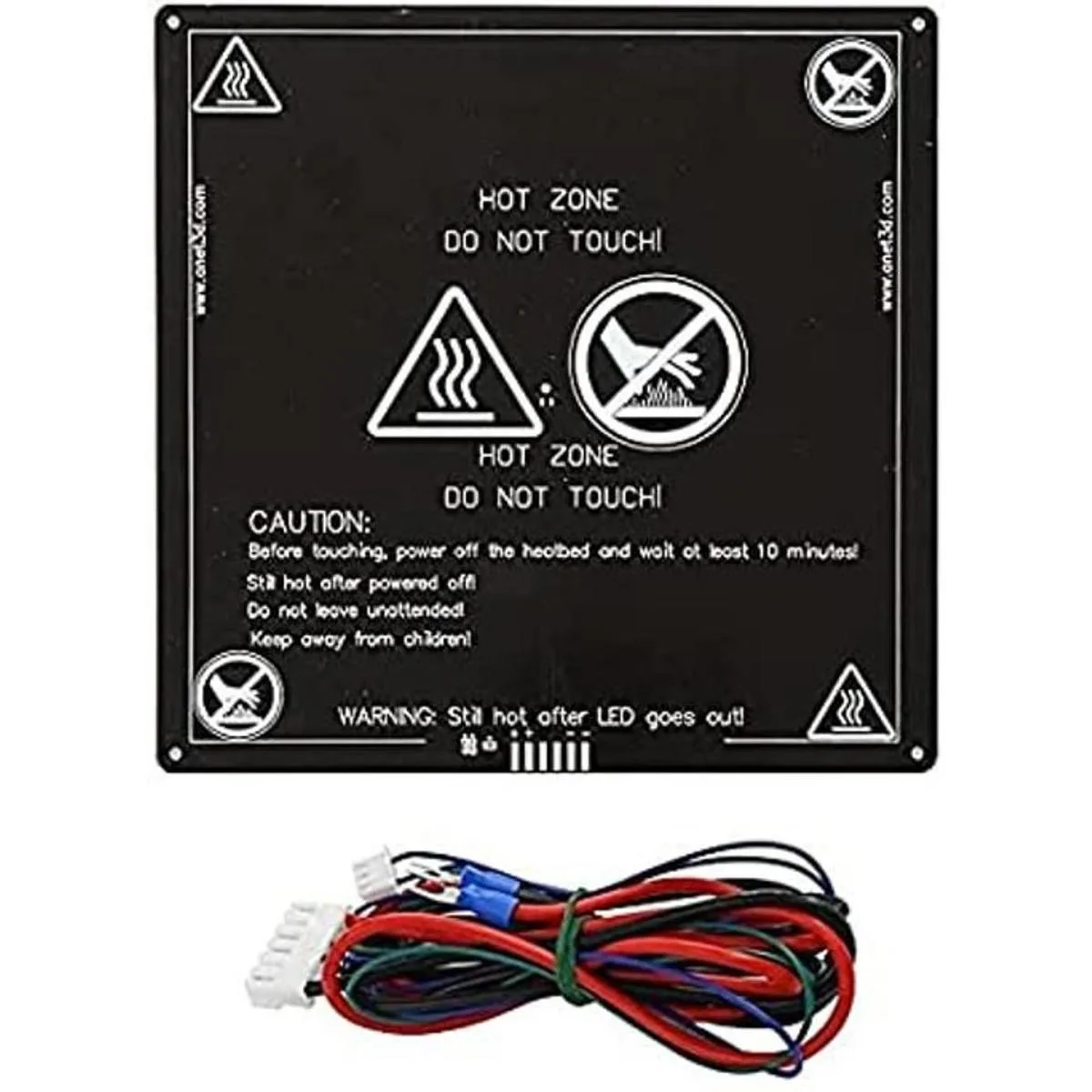 Cama calentadora de aluminio MK2 MK3 de 12 V con línea de_1