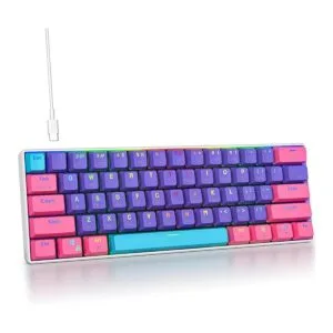 Mosptnspg RGB Mini Teclado mecánico para juegos de 60_1