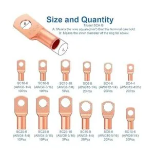 MMOBIEL Juego de 170 terminales de cable de batería de_2