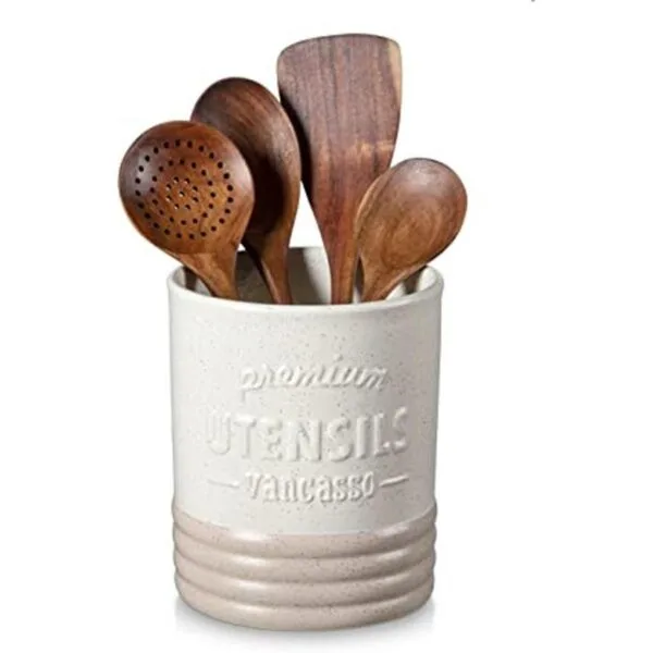 vancasso Sabine Utensil Holder 7.2 Large Utensil Crock_1