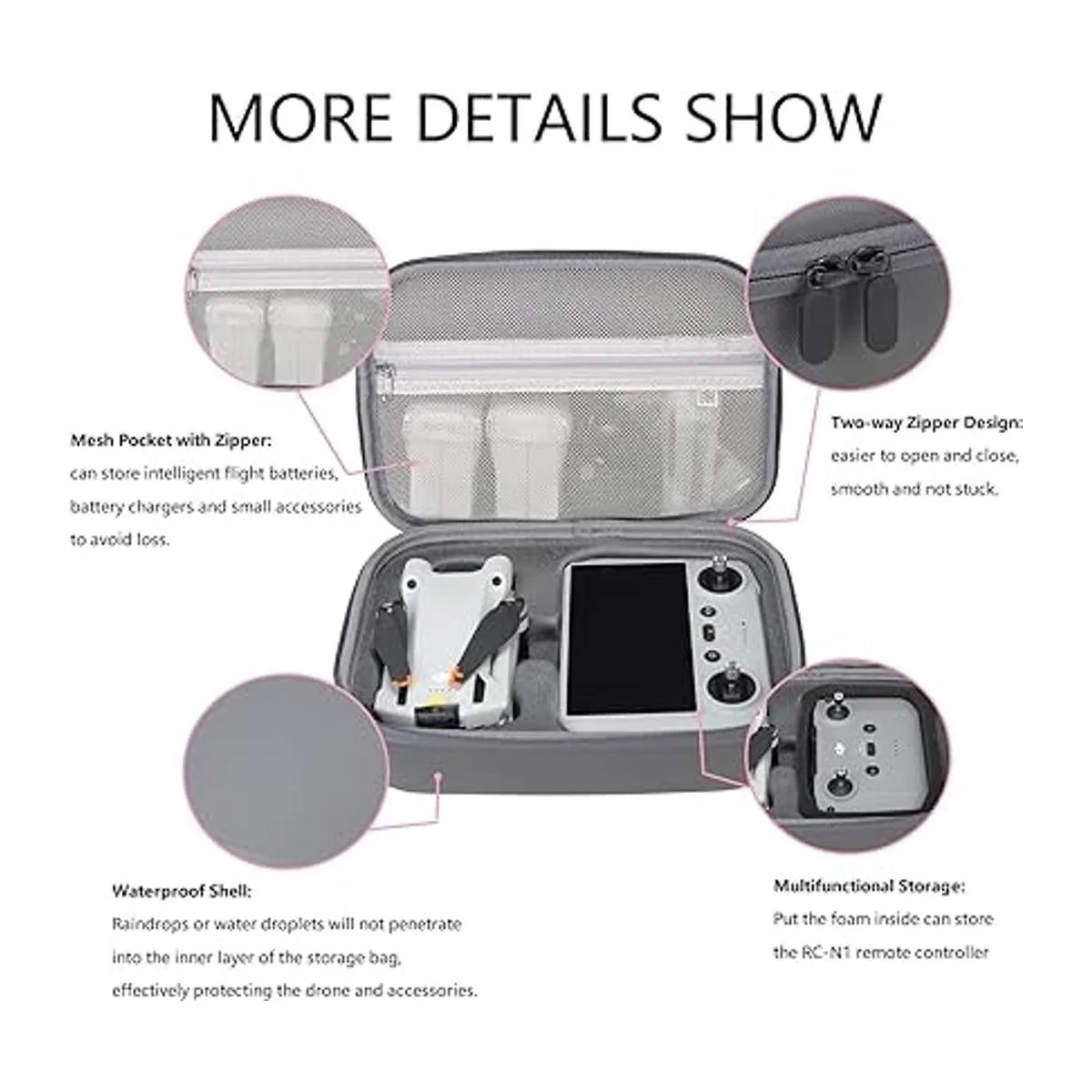 Bolsa de almacenamiento para DJI Mini 3 Pro Funda rígida_3