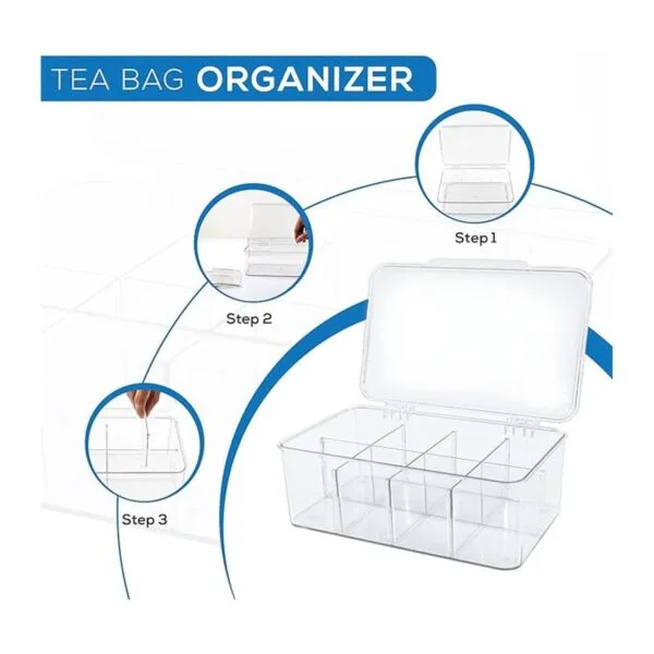Utopia Home Paquete de 2 organizadores de bolsas de té_4