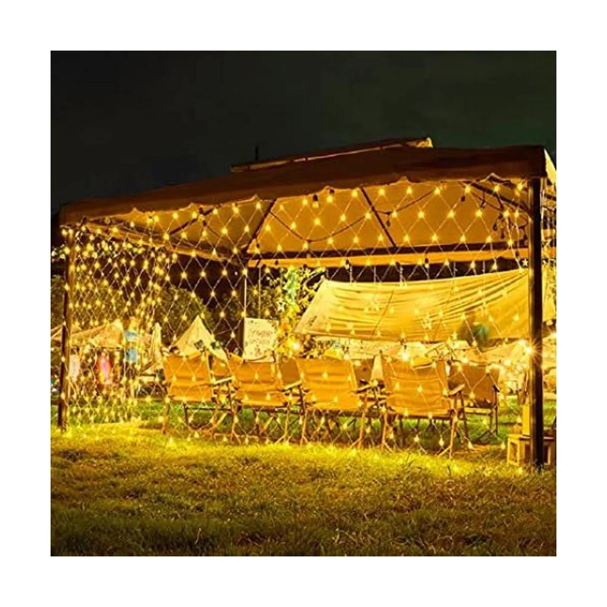 Weillsnow 198 luces LED de 9.8 x 6.6 pies conectables 8_1