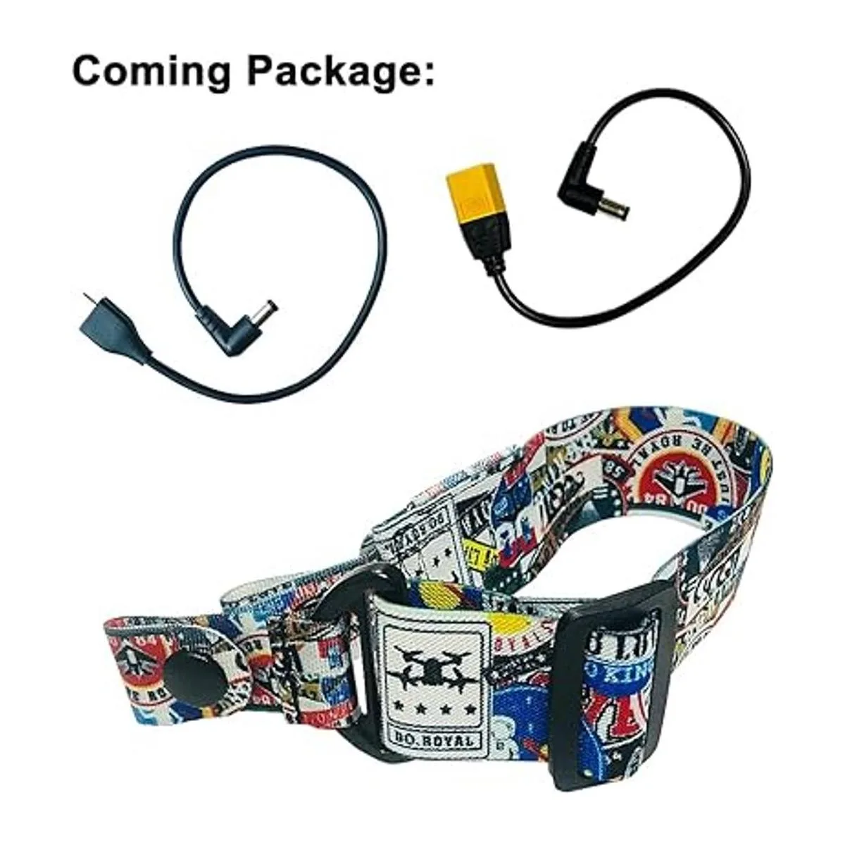 FPV Correa para la cabeza y cable de alimentación tipo C_3