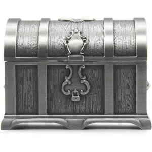 AVESON Caja de joyería rectangular de metal vintage para_2