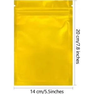 Bolsas de Mylar Paquete de 100 bolsas de aluminio_3