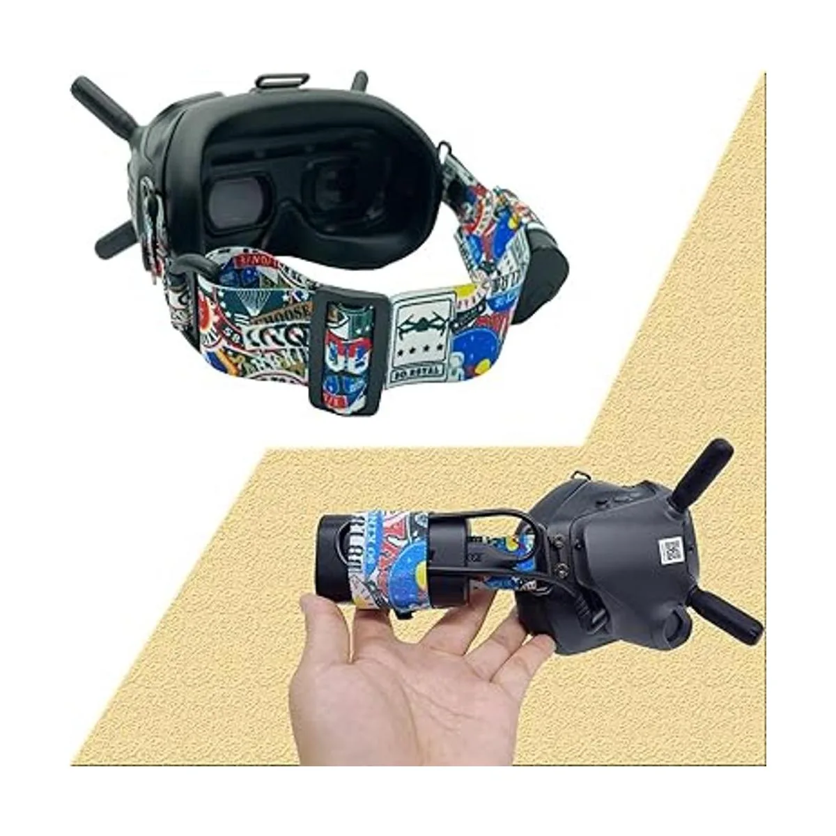 FPV Correa para la cabeza y cable de alimentación tipo C_5