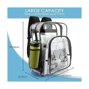 Mochila transparente de PVC resistente mochila_2