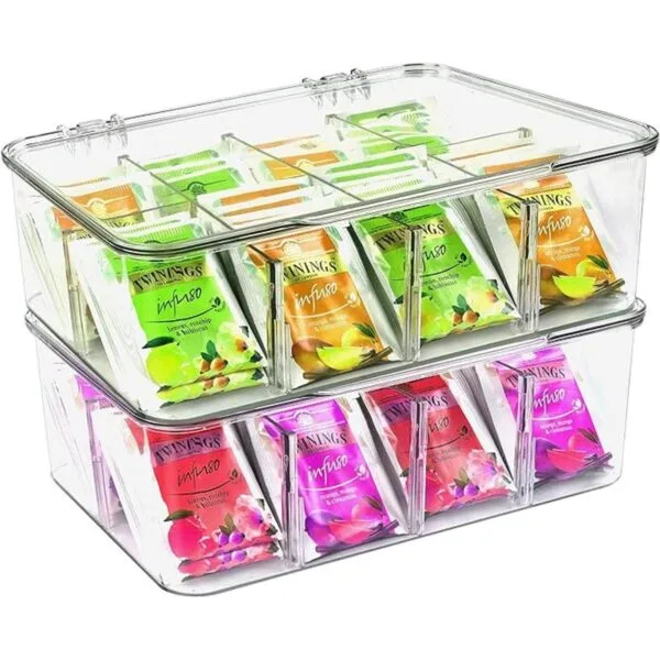 Utopia Home Paquete de 2 organizadores de bolsas de té_1