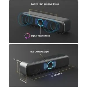 Altavoces USB para computadora de escritorio laptop_2