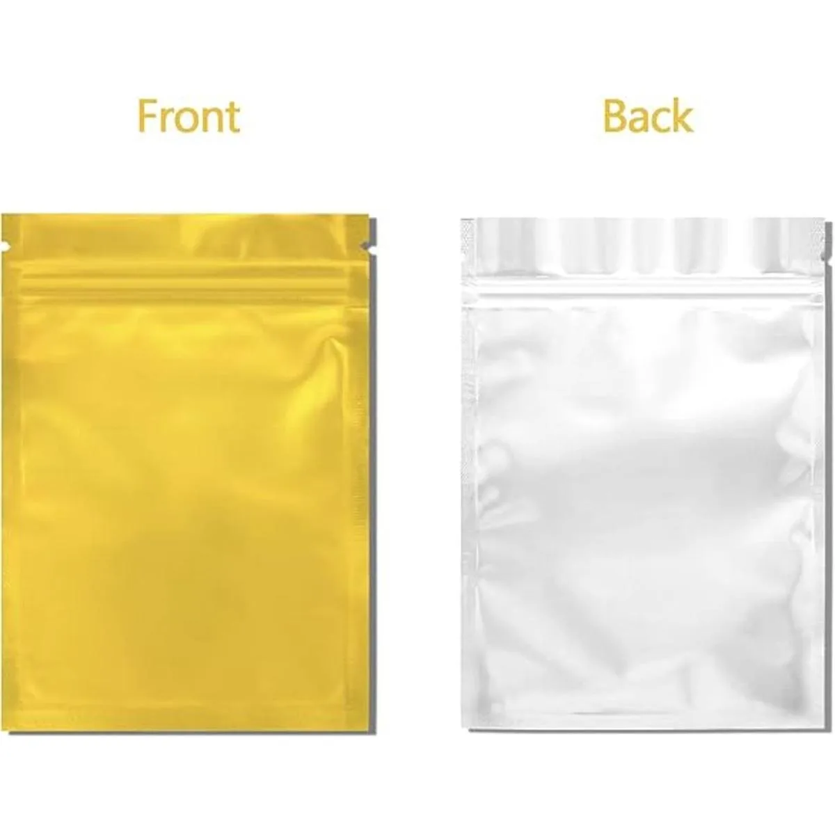 Bolsas de Mylar Paquete de 100 bolsas de aluminio_2