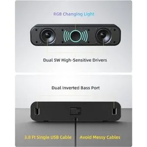 Altavoces USB para computadora de escritorio laptop_3