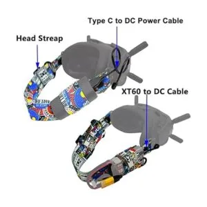 FPV Correa para la cabeza y cable de alimentación tipo C_2