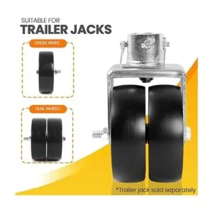 ARPRO Ruedas de remolque de barco de 6 pulgadas ruedas_4