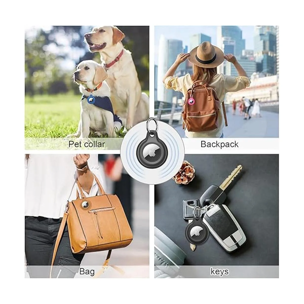 Supfine Soporte impermeable para Airtag paquete de 4_3