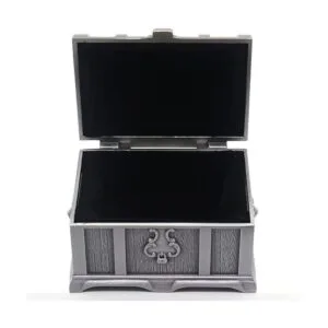AVESON Caja de joyería rectangular de metal vintage para_4