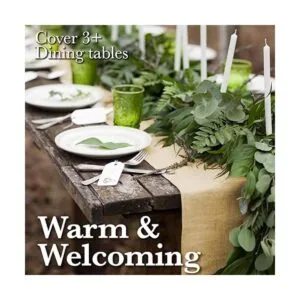 Camino de mesa de arpillera rústica de 12 x 30 pies_3