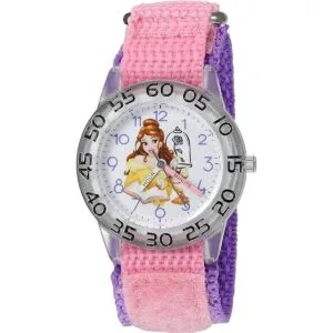 Disney Reloj de cuarzo de plástico y nailon para niña_1