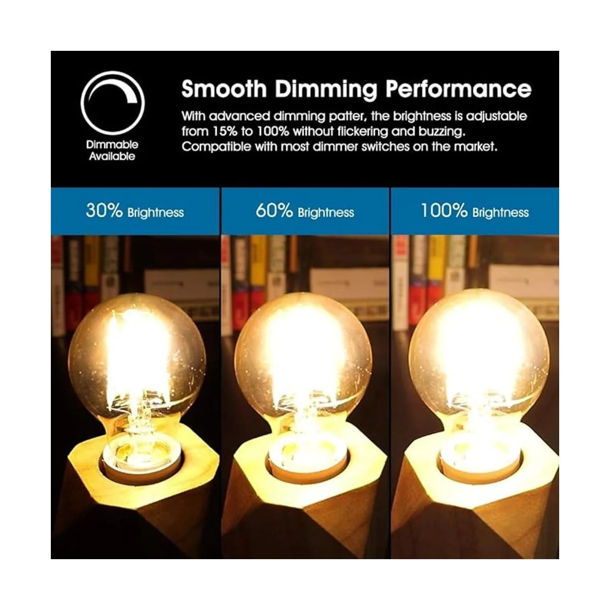 Bombillas LED A19 Edison regulables 4 W 2200 K blanco_3