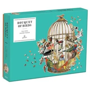 Galison Rompecabezas con forma de ramo de pájaros 750_2