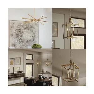 Bombilla LED T6 de 25 vatios E12 moderna lámpara de araña_6